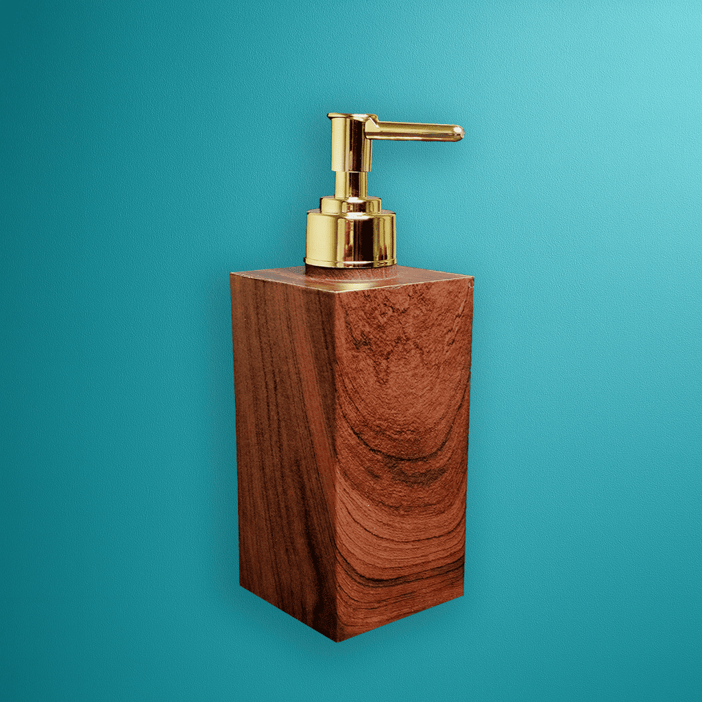 Wooden Finish Soap Dispenser