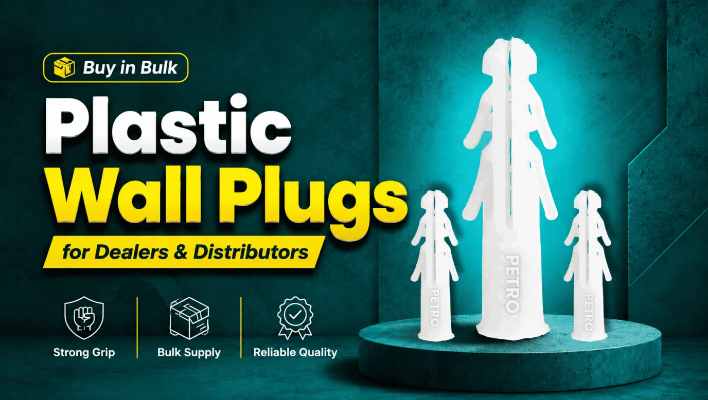 Nylon wall plug by Petro Industech – strong grip wall fixing solution 