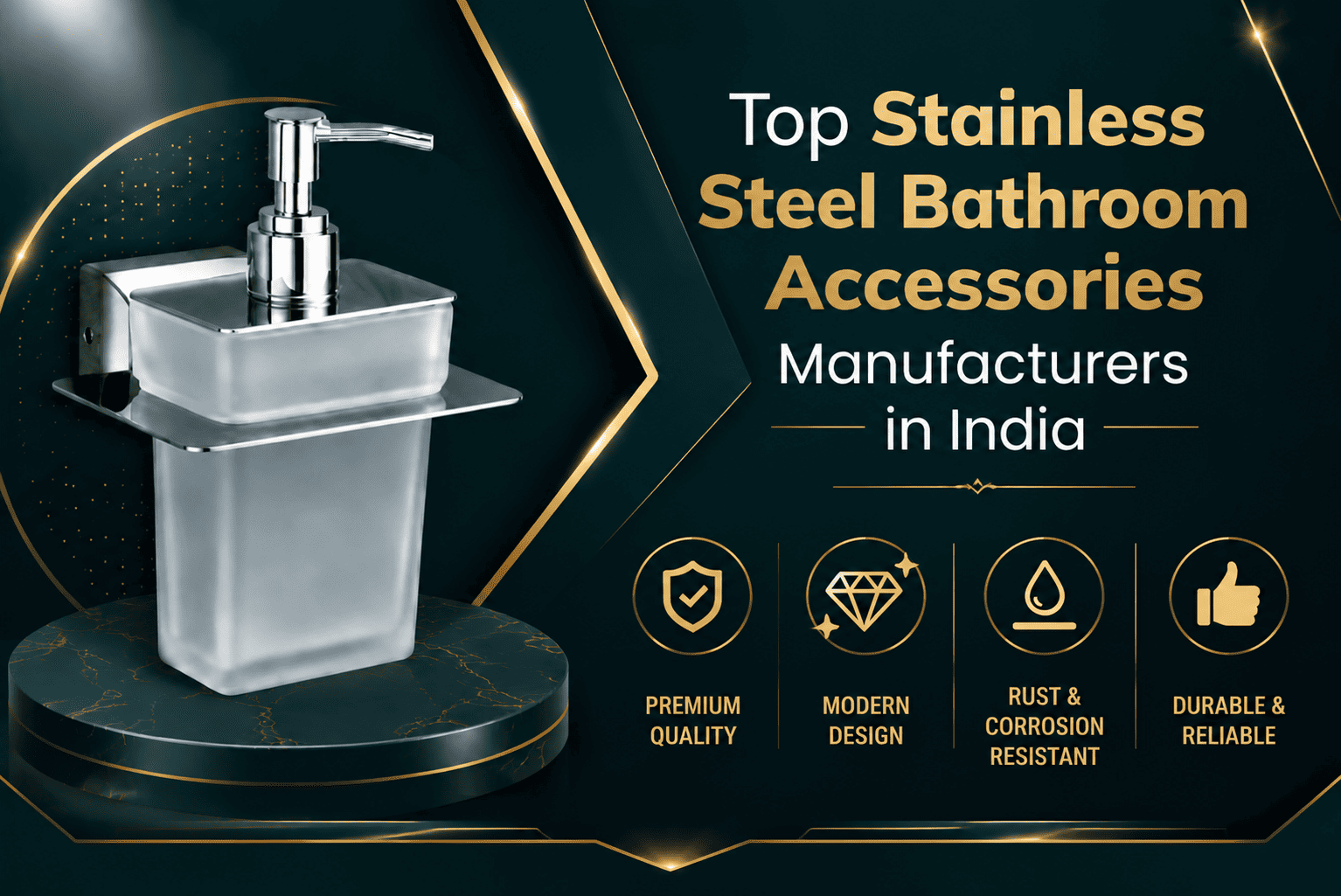 Top Stainless Steel Bathroom Accessories Manufacturers in India 