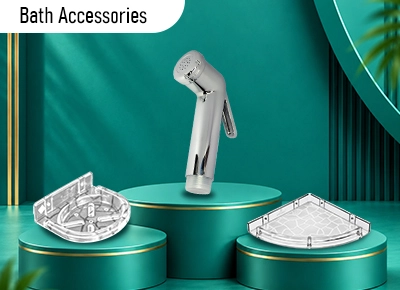 PETRO bath accessories including towel rings and holders