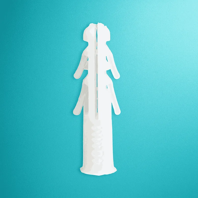 40 mm White Nylon Sleeve
