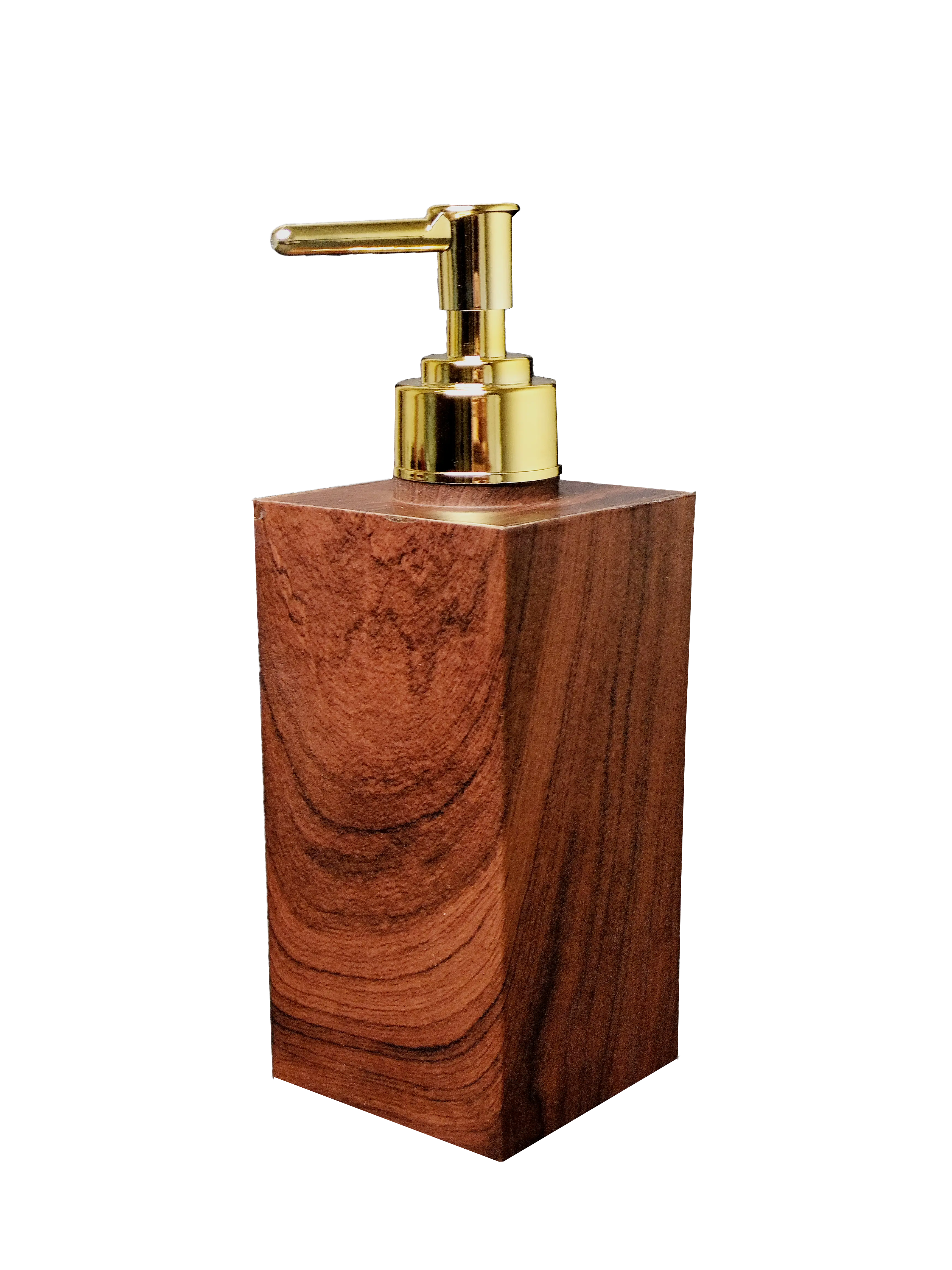 Wooden Finish Liquid Soap Dispenser
